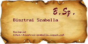 Bisztrai Szabella névjegykártya
